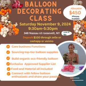 November 9 balloon class at 348 nassau rd, roosevelt NY